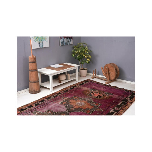 Vintage Turkish Unique Kars Rug - 5`11″ X 15`0″ For Sale In Los Angeles - Image 6 of 6