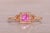 The Panther: Vivid Pink Sapphire and Natural Diamond Ring For Sale - Image 4 of 11