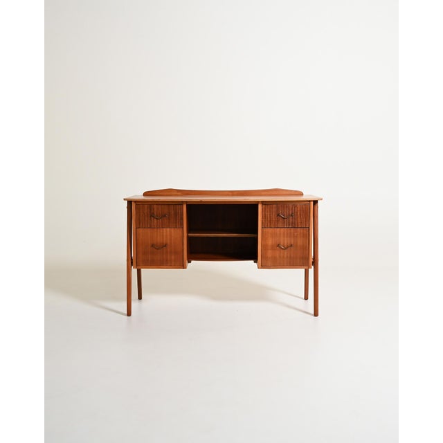 Vintage Scandinavian Teak Desk, 1950s For Sale - Image 11 of 11