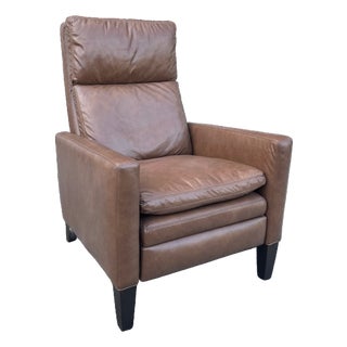 Lee Industries Transitional Leather Recliner Chair For Sale