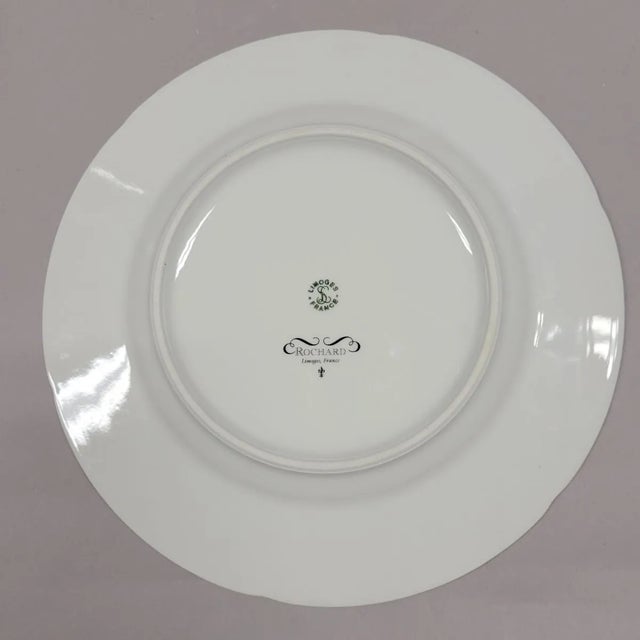 A.j. Heritage Rochard 10" Limoges France Decorative Fruit Plates, Set of 6 For Sale - Image 9 of 9