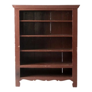 Antique Bookcase Shelving For Sale