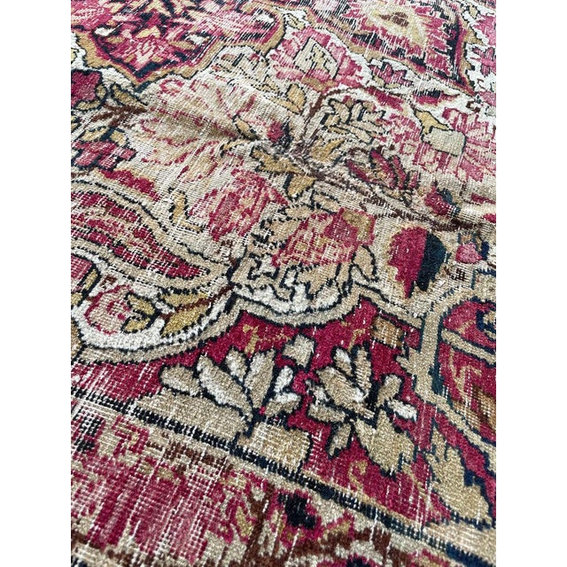 Muted Character-Rich Antique Kermanshah OVERSIZED Rug 11 x 13 For Sale - Image 15 of 18