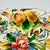 1960s Vintage Majolica Italian Nove Rose Boho Chic Oval Divided Serving Platter With Trompe L’Oeil Peaches Handle For Sale - Image 10 of 14