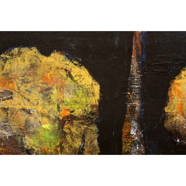 Mid 20th Century Mid 20th Century Abstract Landscape Oil on Canvas Painting by Jean-Claude Gaugy For Sale - Image 5 of 8