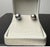 Modern 11 MM Tahitian Black Pearl Stud Earrings 14 Karat White Gold For Sale - Image 3 of 8