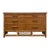 Vintage Petite Rattan 6-Drawer Dresser With Lattice Sides Coastal Boho MCM For Sale