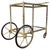 Brass Faux Bamboo Bar Cart with Glass by Orsenigo, Italy, 1970s For Sale - Image 11 of 11