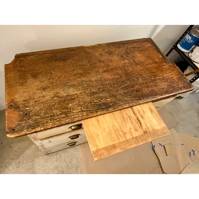 Antique Primitive Wood Cabinet For Sale - Image 4 of 9