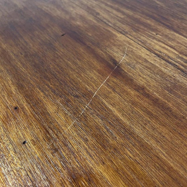 Italian Wooden Table with 2 Drawers and Turned Legs, 1800s For Sale - Image 13 of 18