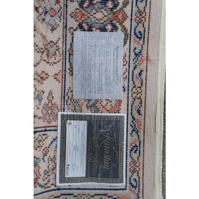 Textile Karastan 100% Wool Oriental Floral Palmette Animal 738 Area Rug Mat 4' X 2' For Sale - Image 7 of 14