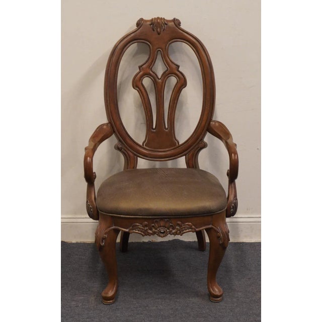 English Thomasville Furniture Bellasera Collection Italian Modern Dining Arm Chair 37525-822 For Sale - Image 3 of 11