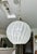 Glass 1970s Single Murano Globe Shape Clear Textured Glass Ceiling Pendant Light For Sale - Image 7 of 17