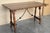 20th Century Spanish Console Fold Out Farm Table with Wood Stretcher For Sale - Image 9 of 18
