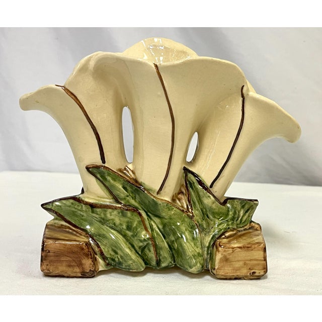 Early 20th Century 1940's McCoy Pottery Lily Vase, Marked For Sale - Image 5 of 11