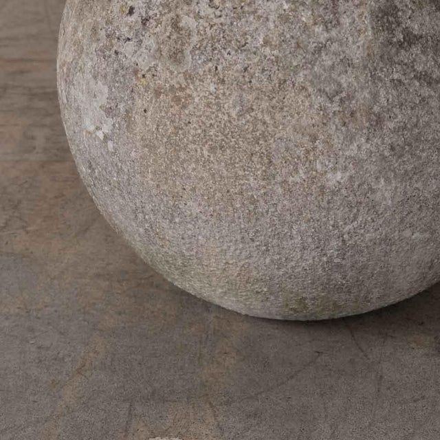 1960s French Concrete Ball Planter, X-Large For Sale - Image 12 of 12