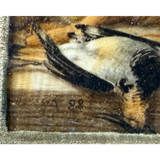 Paint Antique 1800s Realism William Cruikshank Hunting Trophy Rabbit Duck Oil Painting For Sale - Image 7 of 15