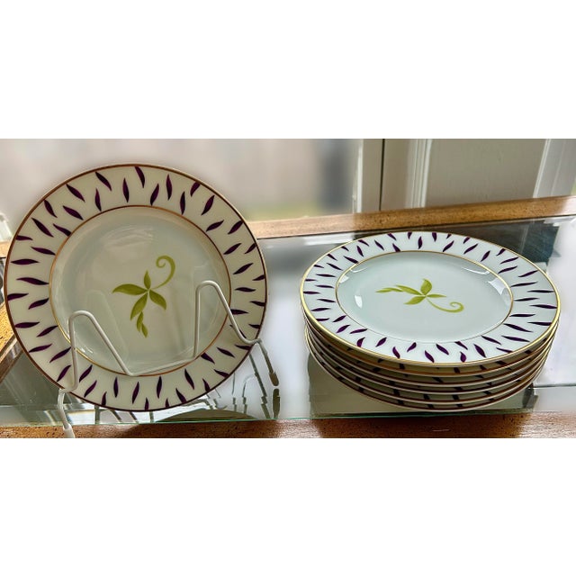 Bernardaud Limoges France Bernardaud Frivole Bread Plates - Set of 7 For Sale - Image 4 of 9