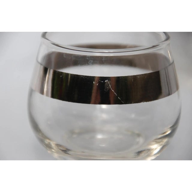 Glass Mid-Century Dorothy Thorpe Creamer and Glasses-Set of 4 For Sale - Image 7 of 9