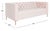 Contemporary Vydia Tufted Sofa - Blush / Gold For Sale - Image 3 of 7