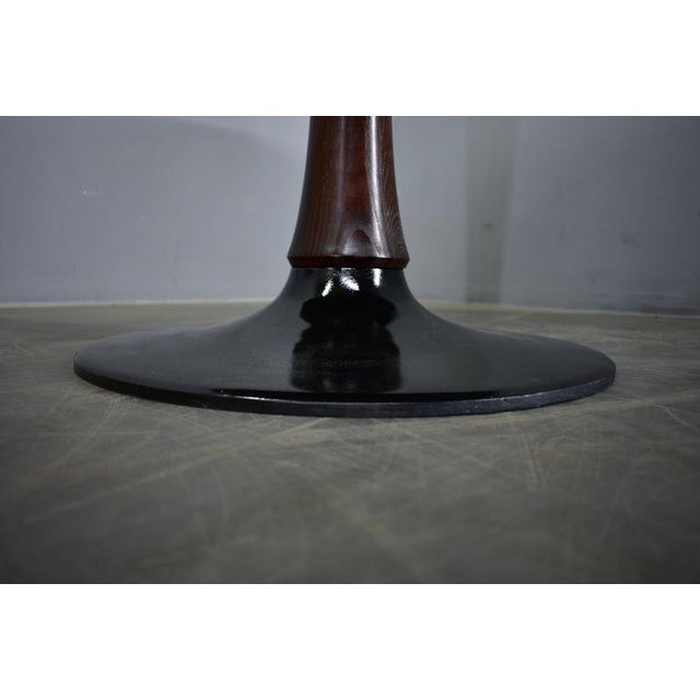 Round Mahogany Table by Drevotvar Jablonne, Czechoslovakia, 1970s For Sale - Image 6 of 18