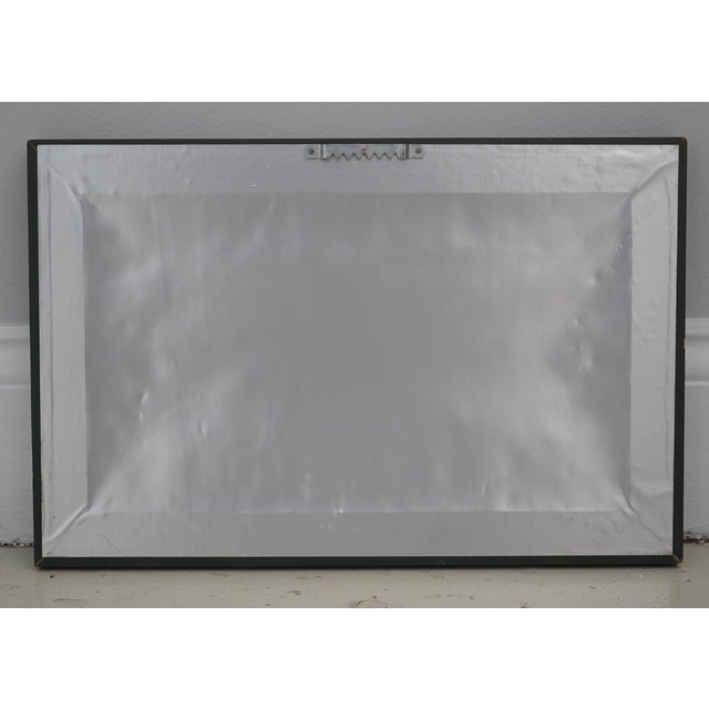 Silver West Virginia Wesleyan College Eglomise Framed Panel Reproduction Print For Sale - Image 8 of 8