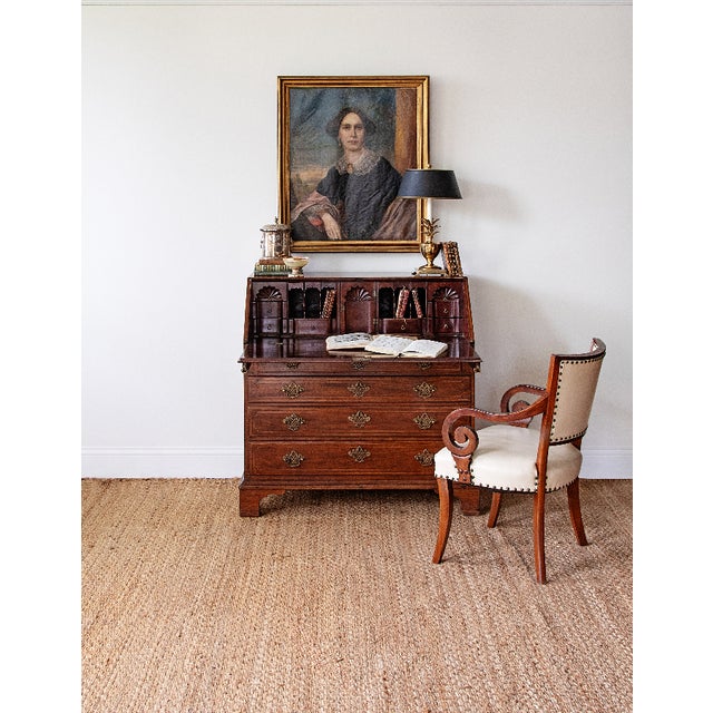 Mid 18th Century English George III Mahogany Slant-Front Secretary Desk | Ca. 1780s For Sale - Image 5 of 7