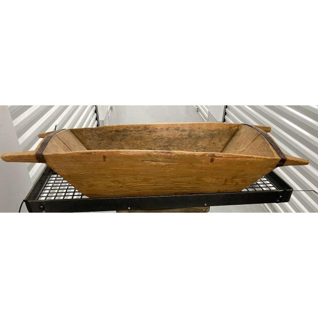 Antique Wooden Kneading Bowl/ Trough For Sale - Image 11 of 12
