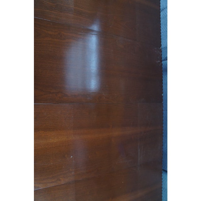 Late 20th Century English Chippendale Style Carved Mahogany Dining Table Ball & Claw For Sale - Image 13 of 14