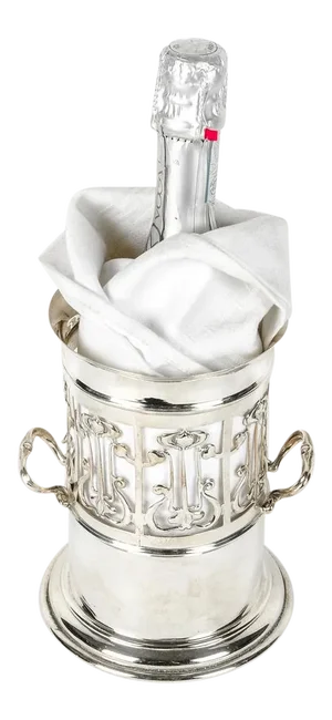 Antique English Plated Wine / Drinks Bottle Holder
