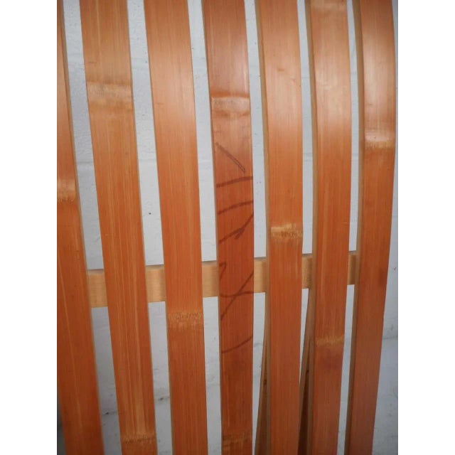 Brown Vintage Wood-Slat Chairs - a Pair For Sale - Image 8 of 11