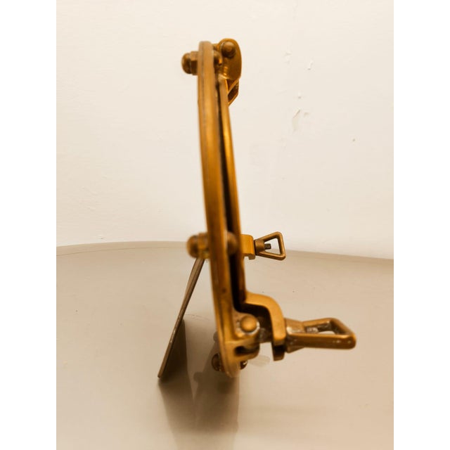 Naval Porthole Photo Holder in Brass For Sale - Image 9 of 11