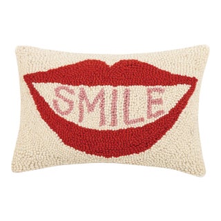 Smile Hook Pillow, 8" x 12" For Sale