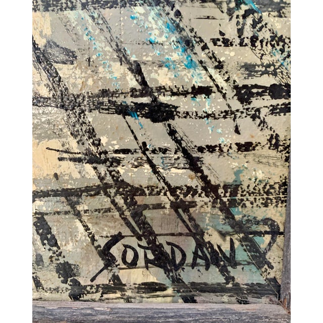 Mid-Century Paris Cityscape by Sordan For Sale In Phoenix - Image 6 of 9