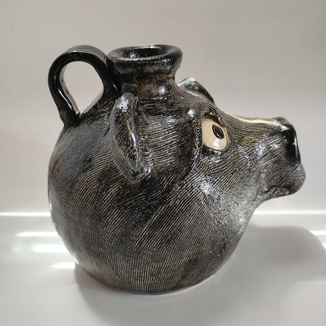 Original Steve Turpin "Bear" Face Jug For Sale - Image 4 of 6