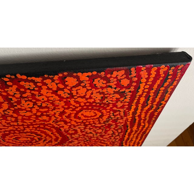 Authentic Aboriginal Art Purchased in Alice Springs, Nt, Australia in 2011 "Tingari-Karrkurritinytja" by George Ward Tjungurrayi For Sale - Image 4 of 11