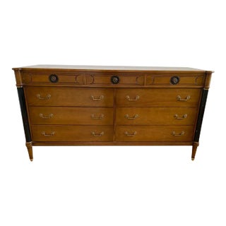 1950s Charak Neoclassical Wood Dresser For Sale