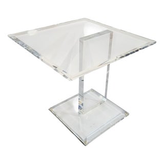 Acrylic Glass Side Table, 1980s For Sale