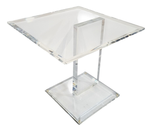 Acrylic Glass Side Table, 1980s