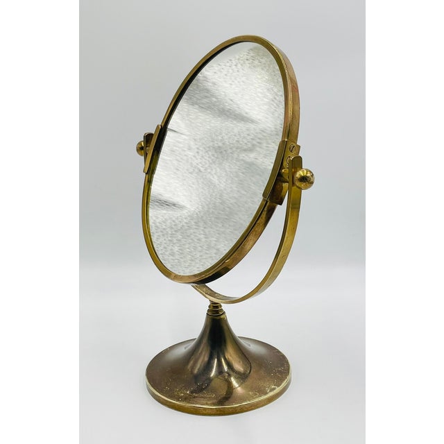 1960s Vintage Brass Vanity Mirror by Charles Hollis Jones, Usa, 1960s For Sale - Image 5 of 16