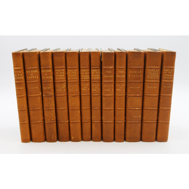 Victorian Set of 12 Frances Elliot Novels Published in Leipzig From 1872-1896 For Sale - Image 3 of 9