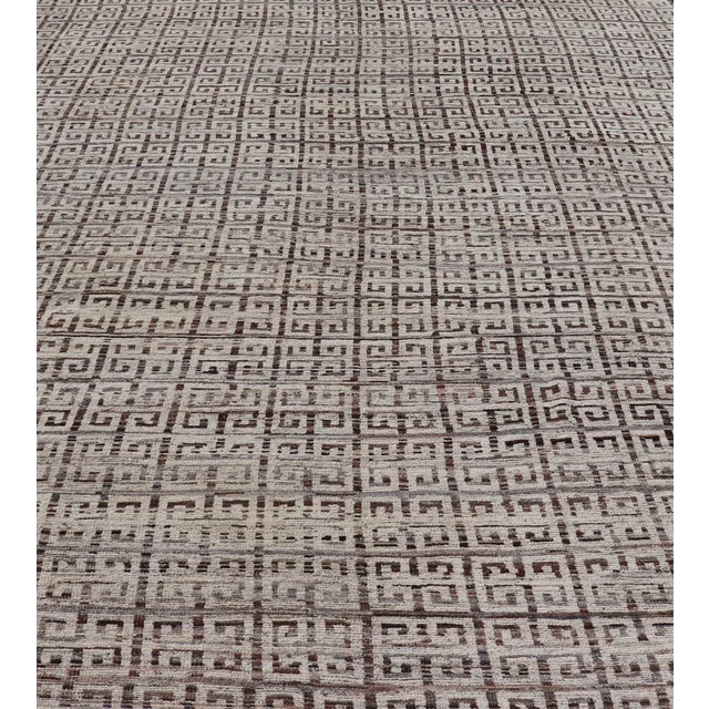 2020s Modern Khotan Wool Rug in Brown by Keivan Woven Arts 10'8 X 14'2 For Sale - Image 5 of 11