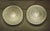 1990s Vintage Ceiling Lamps in White Metal Mounting and Relief Shade and Clear Crystal Glass by Sonlux, 1990s, Set of 2 For Sale - Image 5 of 8