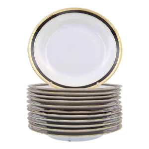 Circa 1920 Richard Ginori Large Plates, Italy- Set of 12