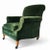 English Early 20th Century British Green Mohair Club Chair For Sale - Image 3 of 7