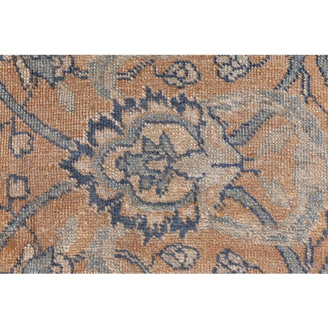 Beige Fine Antique Persian Tabriz Handmade Wool Rug For Sale - Image 8 of 8