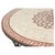 Beige Moroccan Outdoor Round Mosaic Tile Dining Table on Iron Base 47 in. For Sale - Image 8 of 13