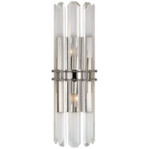 AERIN for Visual Comfort Signature Bonnington Tall Sconce in Polished Nickel
