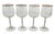 Vintage Clear Wine Glasses With Gold Rims - A Set of Four For Sale - Image 9 of 12