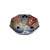 Ceramic Vintage Oriental Imari Octagonal Palette Graphic Porcelain Bowl Art For Sale - Image 7 of 9